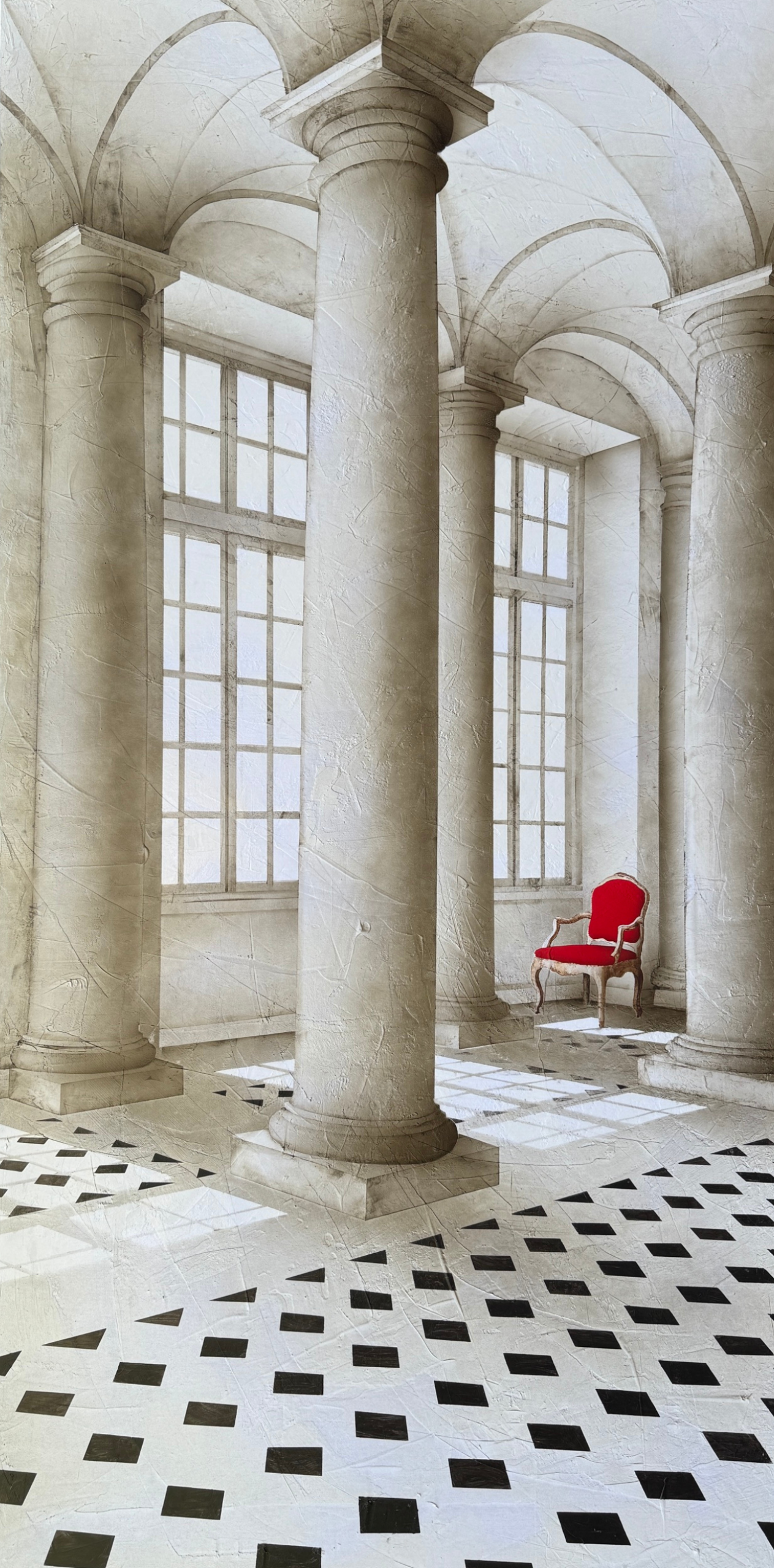 LES 4 COLONNES - 195 x 97 cm / 76,8 x 38 inches LES 4 COLONNES - 195 x 97 cm / 76,8 x 38 inches
