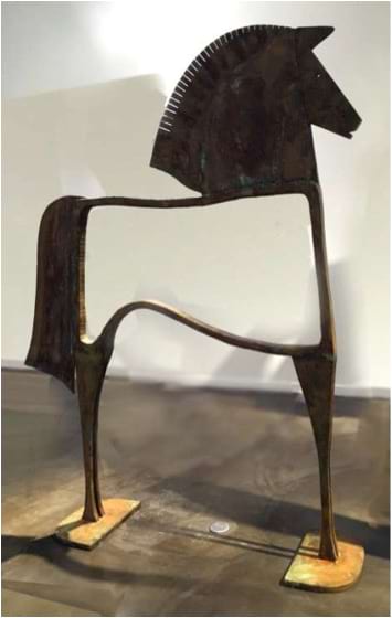 CABALLO MACENIO Bronze 184x140x37cm